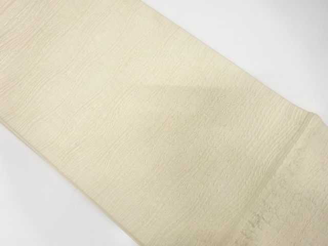 JAPANESE KIMONO / ANTIQUE FUKURO OBI / SILK / MATELASSE / WOVEN WAVY STRIPE